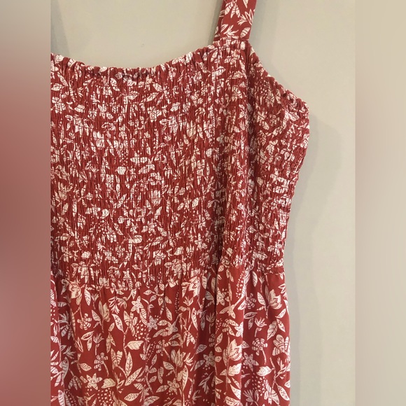 Spaghetti strap long flowered dress - Picture 2 of 2